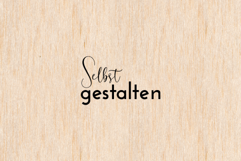 Echtes Holz Einladung zum Geburtstag, Querformat Selbst gestalten