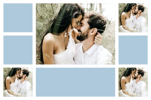 Dankeskarte einfach Querformat