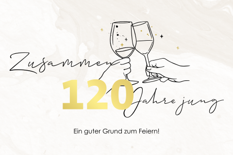 Originelle Einladung zum Doppelgeburtstag mit runden Ecken