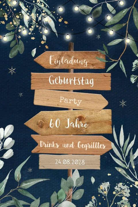 20 Einladungskarten Mit Umschlägen - Für Geburtstagsparty, 10x15 Cm