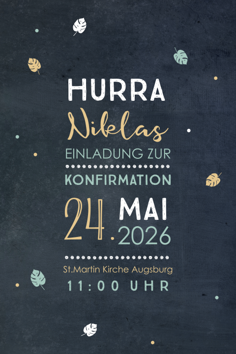 Einladung zur Konfirmation