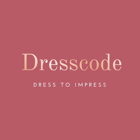 Stilvolle Dresscode Karte mit Roségoldfolie