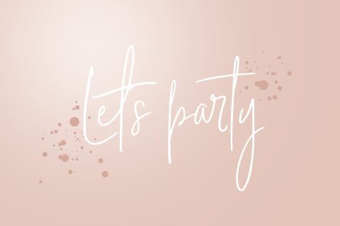 Einladung zum 50. mit elegantem Let's Party