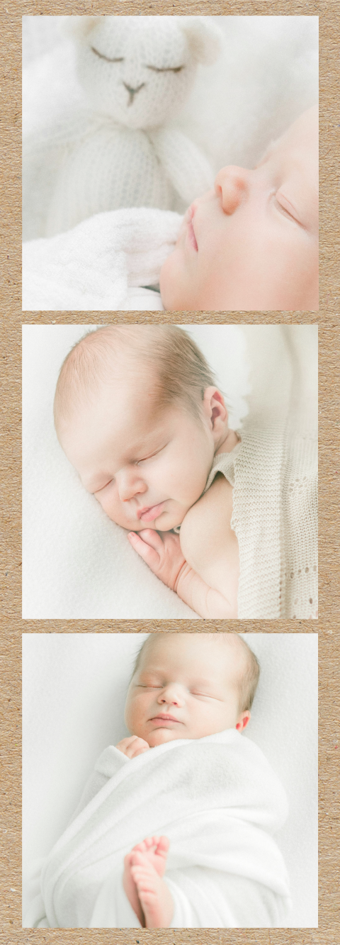 Fotostreifen Kraftlook Geburtskarte | Set von 3 Stück