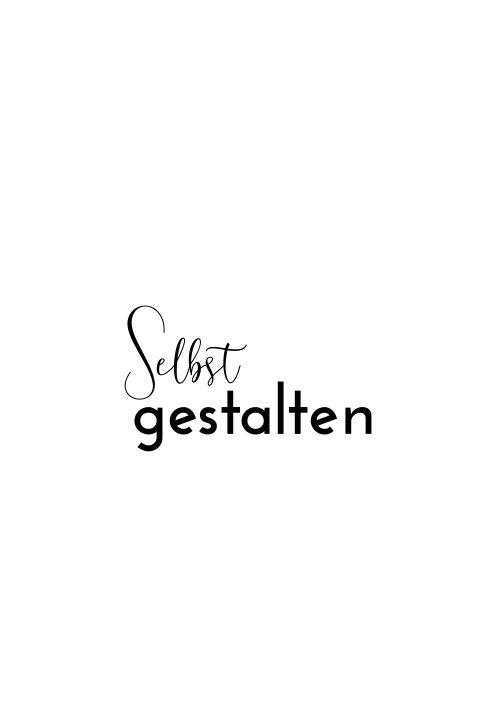 Hochformat Hochzeitskarte selbst gestalten