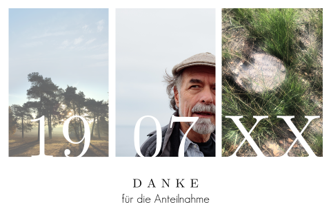 Dankeskarte Trauer Fotocollage