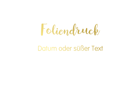 Alle seiten Foliendruck - Doppelte karte Querformat