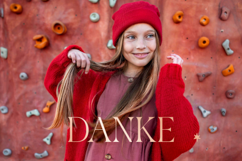 Dankeskarte zur Konfirmation mit runden Ecken