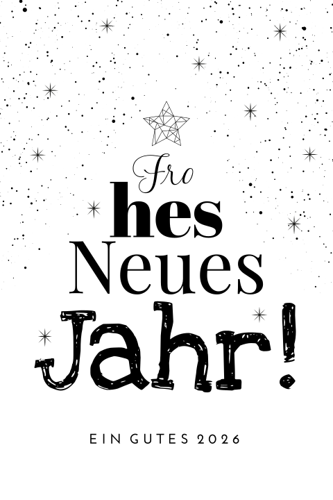 Geschäftliche Neujahrskarte Frohes Neues Jahr