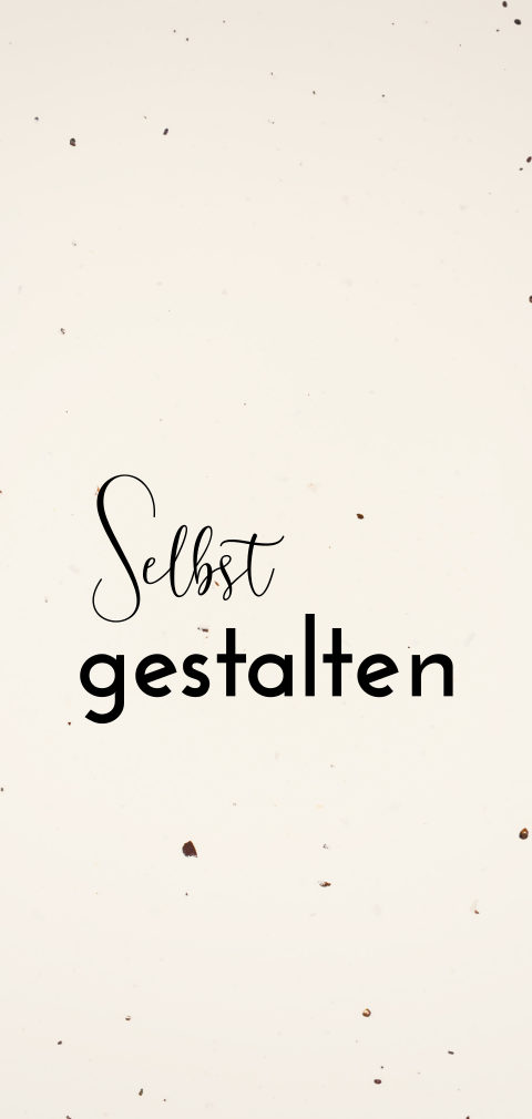 Recyclingpapier Dankeskarte einfaches längliches Hochformat