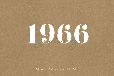 Einladung zum 60. mit Kraftlook Hintergrund