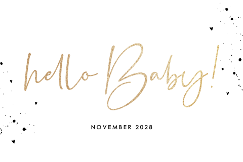 Schwangerschaftsankündigung Hello Baby