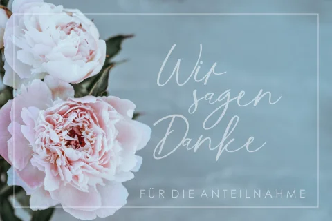 10 Trauer-Danksagungskarten Mit Rosen-Motiv – Ink Produktbild-Vorschau 3