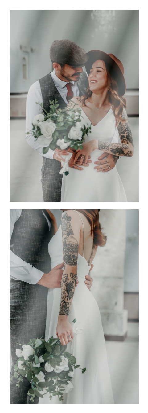Qr-Code-Karte Dankeskarte Hochzeit Fotos (Set von 3 Stück)
