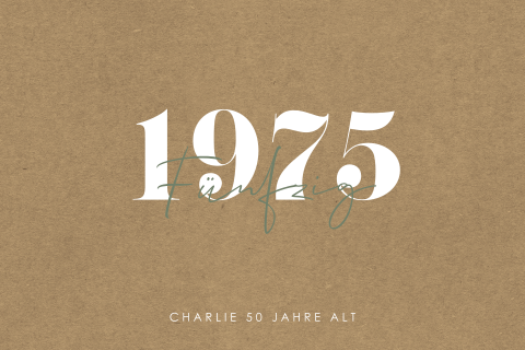 Einladung zum 50 mit Kraftlook Hintergrund