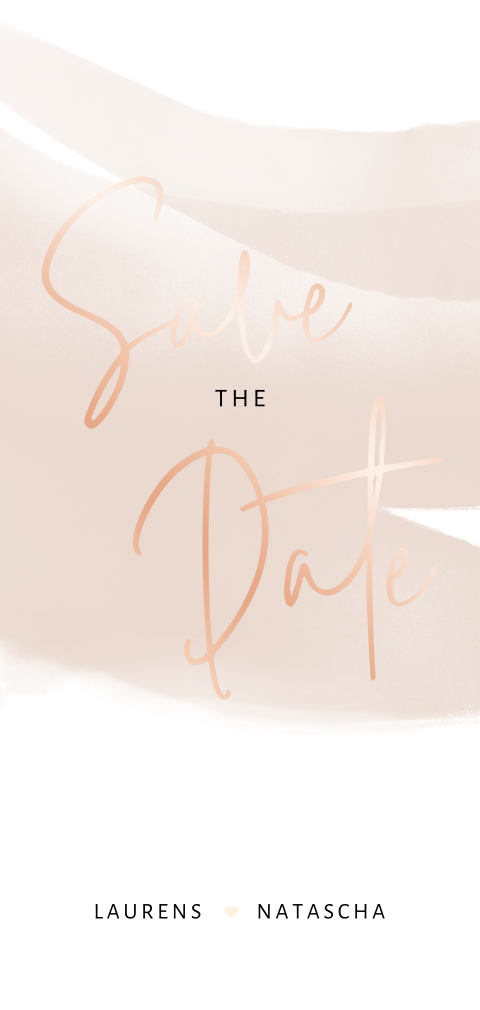 Moderne Save the Date Karte