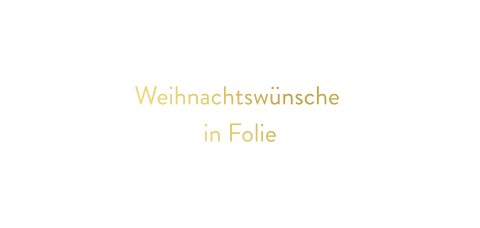 Weihnachtskarte mit Foliendruck Panorama Einseitig