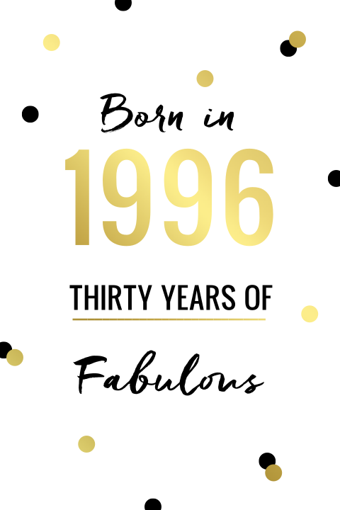 Einladung zum 30. mit schicker Goldfolie