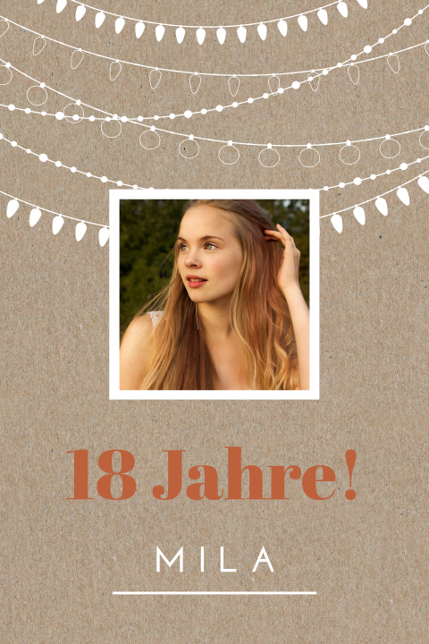 Einladung 18 Geburtstag im Kraftlook