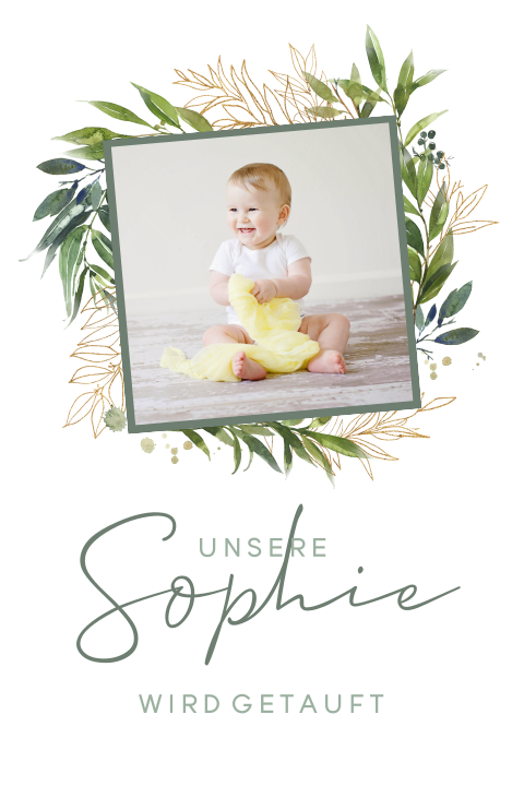 Originelle Einladung zur Taufe