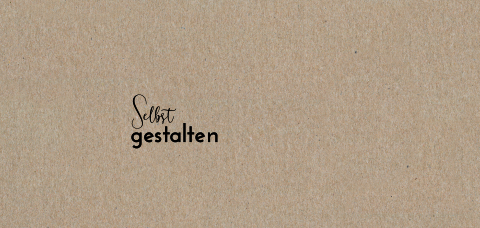 Echtes Kraftpapier Einfache Panorama Danksagungskarte zur Einschulung