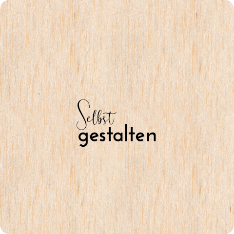 Echtholz Hochzeitseinladung quadratisch selbst gestalten