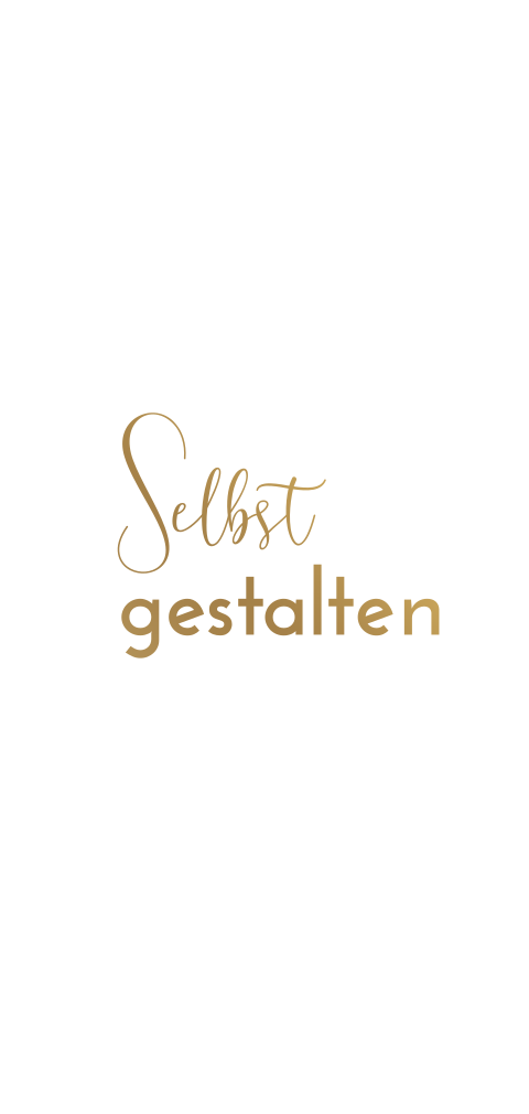 Foliendruck - Geburtskarte doppelt längliches Hochformat