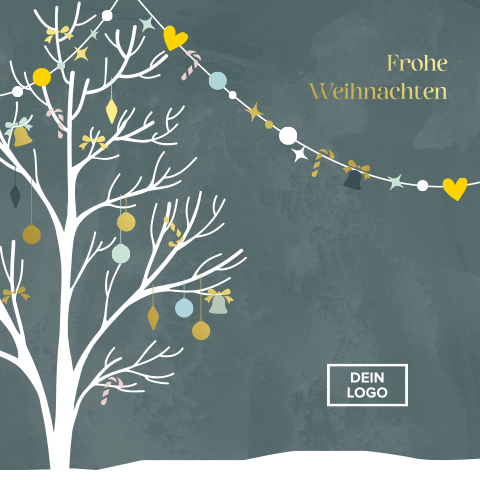 Geschäftliche Weihnachtskarte Weihnachtliche Grüße