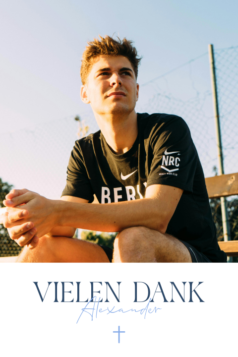 Dankeskarte Konfirmation mit großem Foto und eleganter Schrift