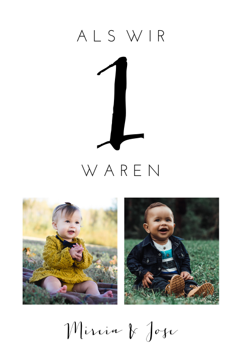 Tischnummern mit Fotos