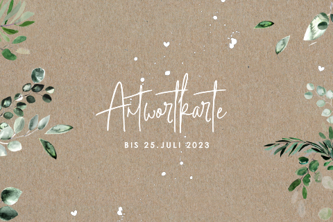 Antwortkarte Greenery