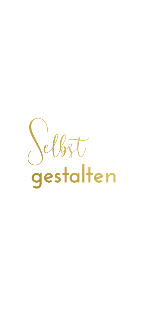 Foliendruck - Längliches doppelt Hochformat Hochzeitskarte