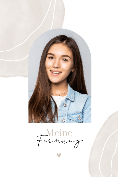 Einladung zur Firmung mit Foto