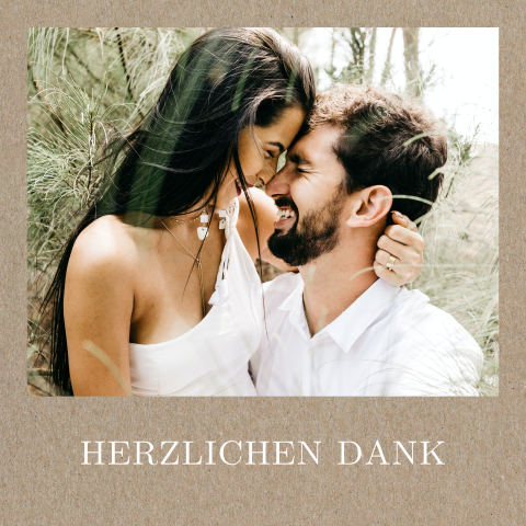 Kraftlook Dankeskarte selbst gestalten | Quadratisch