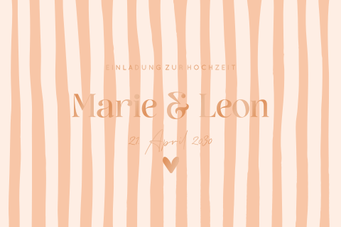 Klappkarte in trendigen Farben mit modernem Muster und Hochglanz