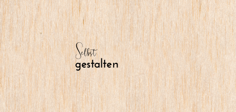 Holz Einfache Panorama Geburtskarte