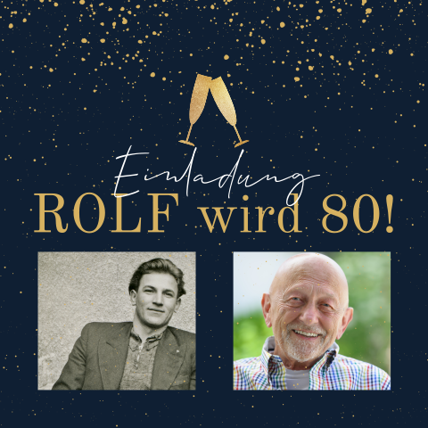 Einladung zum 80 Geburtstag mit Fotos
