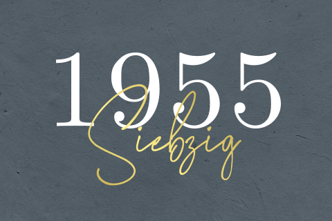 Stilvolle Geburtstagskarte zum 70 Geburtstag mit Strukturhintergrund