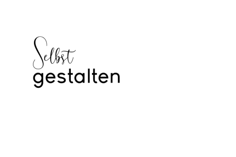 Querformat einfach - Dankeskarten zum Geburtstag