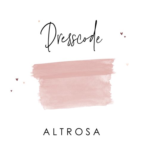 Dresscode Karte mit Aquarell