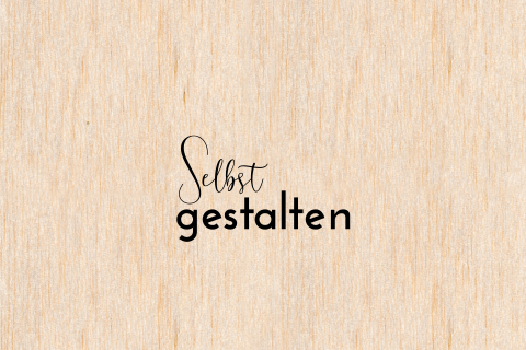 Echtes Holz Dankeskarten zur Einschulung einfach Querformat