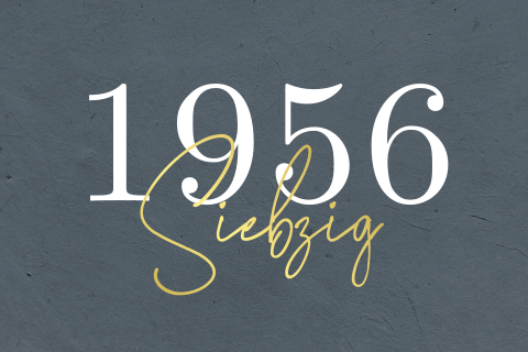 Geburtstagskarte 70 Jahre mit Jahreszahl und Strukturhintergrund