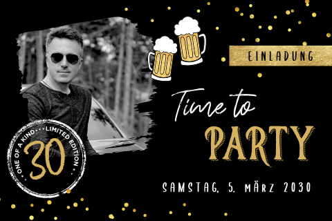 Einladung zum 30. Geburtstag Limited Edition
