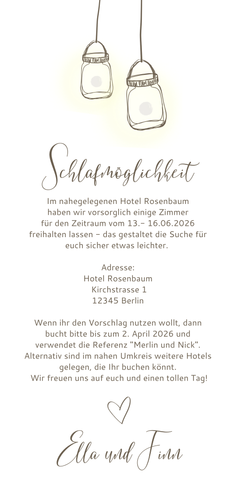 Einlegeblatt mit Lichterzauber und Holzlook