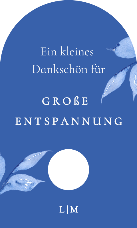 Botanische Geschenkverpackung für Badebomben mit Blättern und Datum