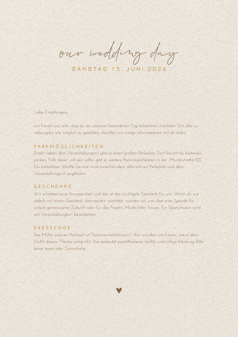 Schlichte Einleger A4 im Sandton