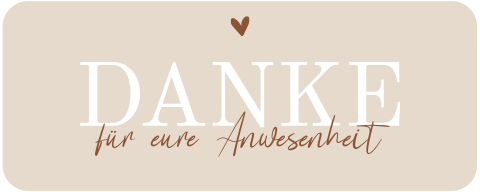 Sticker für Gastgeschenke Hochzeit | 30 x 75 mm