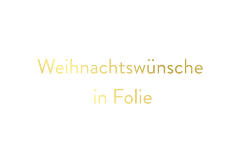 Weihnachtskarte mit Foliendruck doppelt