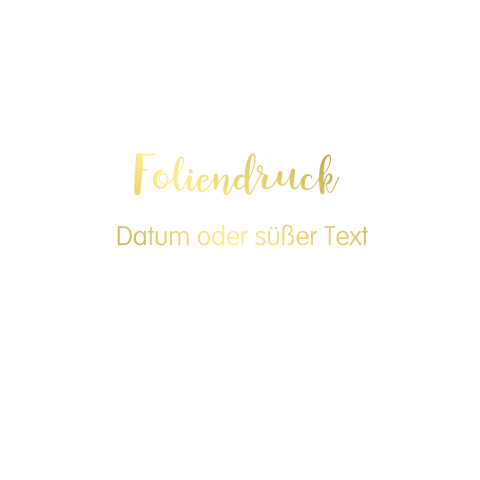 Selbst gestalten alle seiten Foliendruck - Doppelte quadratische karte