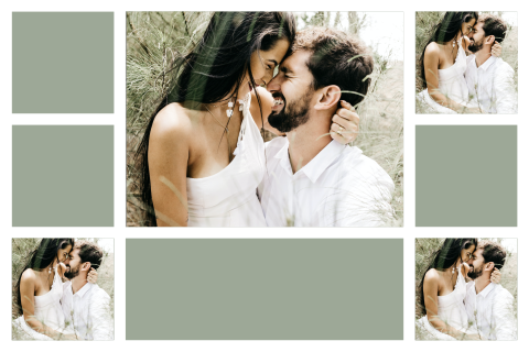 Dankeskarte Hochzeit Querformat Eigenes Design